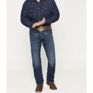WRANGLER 20X MEN'S 42 VINTAGE Slim BOOTCUT STRETCH DENIM JEANS